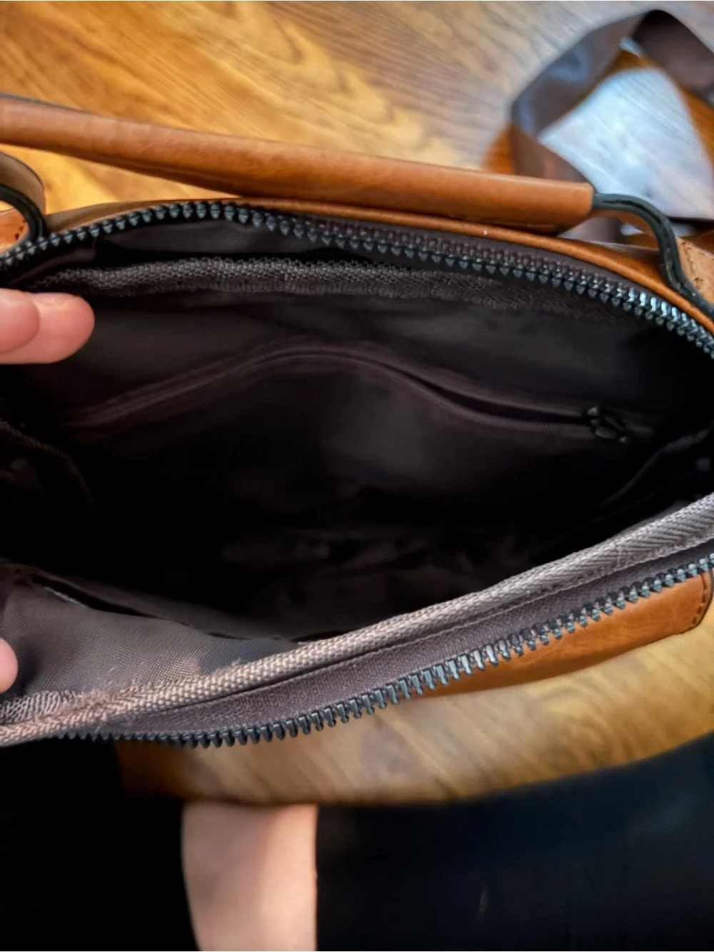 *WEIXIER Men's  Leather Messenger Crossbody Bag